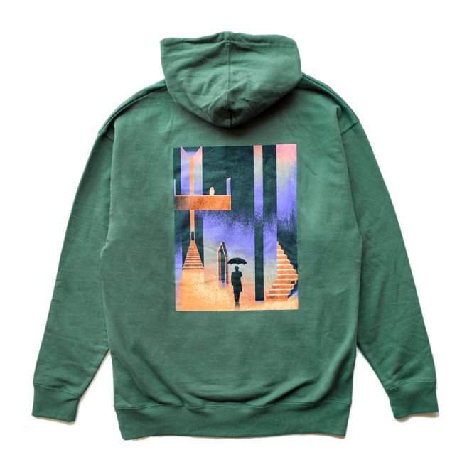 <img class='new_mark_img1' src='https://img.shop-pro.jp/img/new/icons5.gif' style='border:none;display:inline;margin:0px;padding:0px;width:auto;' />PICTURE SHOW VISITOR PULLOVER HOODIE / FOREST (ピクチャーショーフーディー)