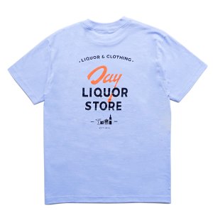 <img class='new_mark_img1' src='https://img.shop-pro.jp/img/new/icons5.gif' style='border:none;display:inline;margin:0px;padding:0px;width:auto;' />DAY LIQUOR STORE SIGN TEE / POWDER BLUE (デイリカーストアー Tシャツ) 