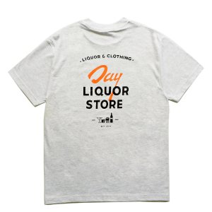 <img class='new_mark_img1' src='https://img.shop-pro.jp/img/new/icons5.gif' style='border:none;display:inline;margin:0px;padding:0px;width:auto;' />DAY LIQUOR STORE SIGN TEE / ASH (デイリカーストアー Tシャツ) 