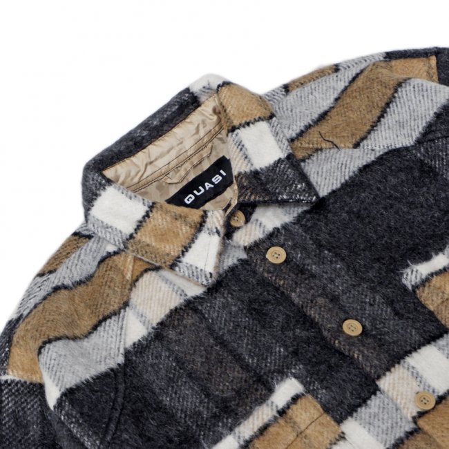 QUASI ECCO FLANNEL SHIRT / TAN (クアジ フランネル シャツ)