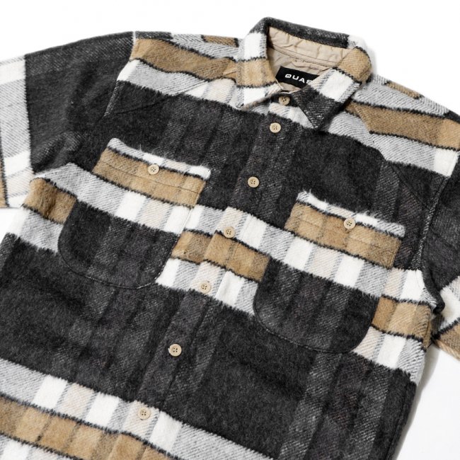 QUASI ECCO FLANNEL SHIRT / TAN (クアジ フランネル シャツ)