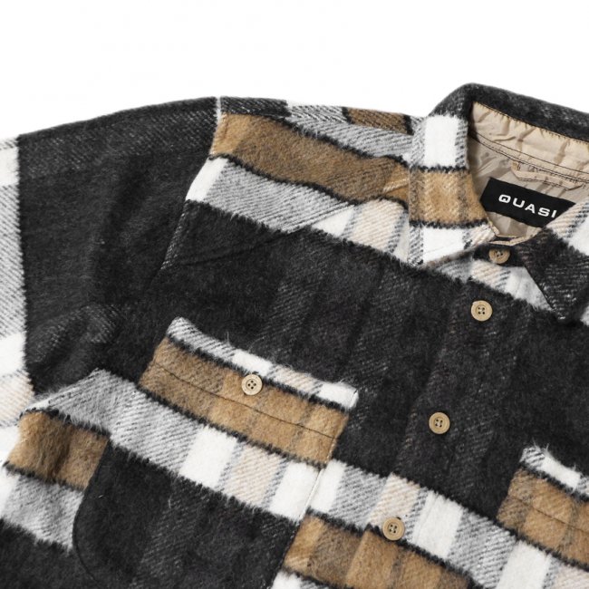 QUASI ECCO FLANNEL SHIRT / TAN (クアジ フランネル シャツ)