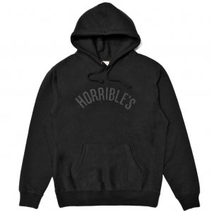 <img class='new_mark_img1' src='https://img.shop-pro.jp/img/new/icons5.gif' style='border:none;display:inline;margin:0px;padding:0px;width:auto;' />HORRIBLE'S PATCH LOGO PREMIUM HOODED SWEAT SHIRT / BLACK (ホリブルズ パーカー スウェット)