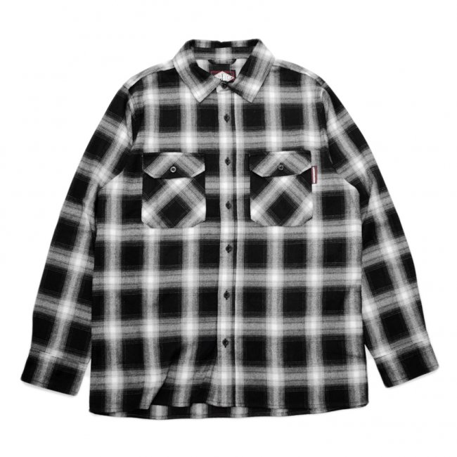 <img class='new_mark_img1' src='https://img.shop-pro.jp/img/new/icons5.gif' style='border:none;display:inline;margin:0px;padding:0px;width:auto;' />INDEPENDENT MISSION L/S FLANNEL SHIRT / GREY PLAID (インデペンデント フランネル/長袖シャツ)