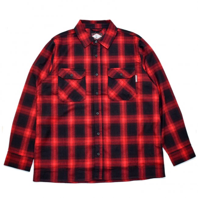<img class='new_mark_img1' src='https://img.shop-pro.jp/img/new/icons5.gif' style='border:none;display:inline;margin:0px;padding:0px;width:auto;' />INDEPENDENT MISSION L/S FLANNEL SHIRT / RED PLAID (インデペンデント フランネル/長袖シャツ)