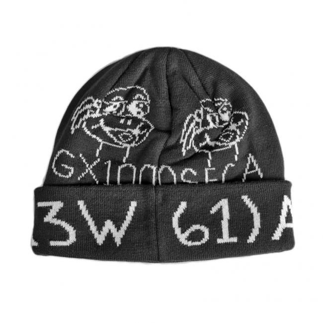 GX1000 61)A3HT3TA3W BEANIE / BLACK (ジーエックスセン ビーニー