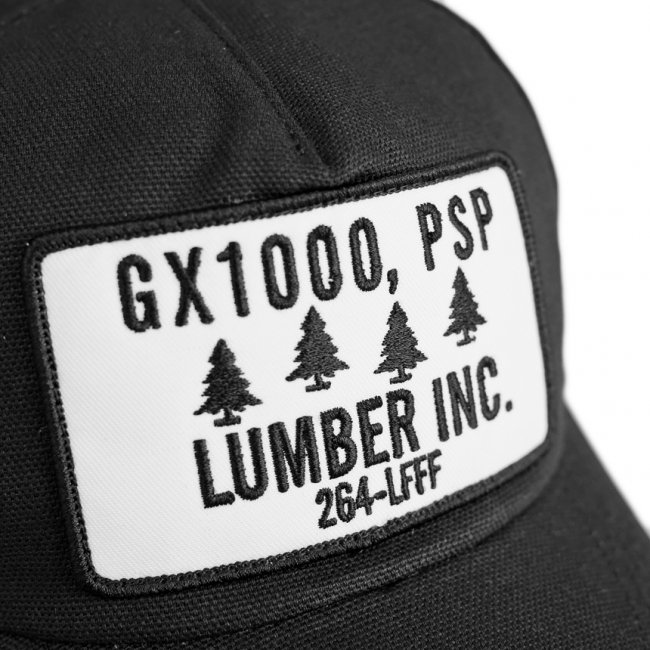 GX1000 LUMBER 5PANEL CAP / BLACK (ジーエックスセン 5パネルキャップ
