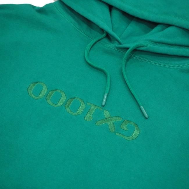 GX1000 OG LOGO FLIP HOODIE / KELLY GREEN (ジーエックスセン