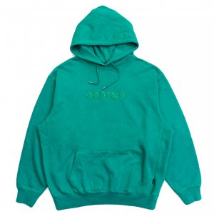 <img class='new_mark_img1' src='https://img.shop-pro.jp/img/new/icons5.gif' style='border:none;display:inline;margin:0px;padding:0px;width:auto;' />GX1000 OG LOGO FLIP HOODIE / KELLY GREEN (ジーエックスセン パーカー / スウェット)