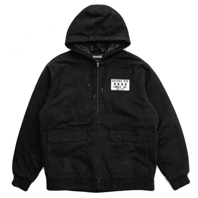 GX1000 LUMBER WORK COAT / BLACK (ジーエックスセン フリース / ジャケット)