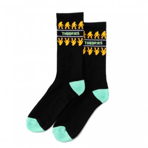 <img class='new_mark_img1' src='https://img.shop-pro.jp/img/new/icons55.gif' style='border:none;display:inline;margin:0px;padding:0px;width:auto;' />THEORIES NORTHERN SOCKS / BLACK（セオリーズ  ソックス/靴下）　