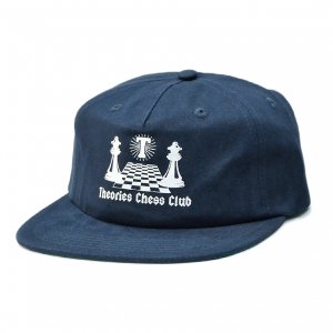<img class='new_mark_img1' src='https://img.shop-pro.jp/img/new/icons5.gif' style='border:none;display:inline;margin:0px;padding:0px;width:auto;' />THEORIES FINAL GAMBIT SNAPBACK HAT / NAVY（セオリーズ  スナップバックキャップ/5パネルキャップ）