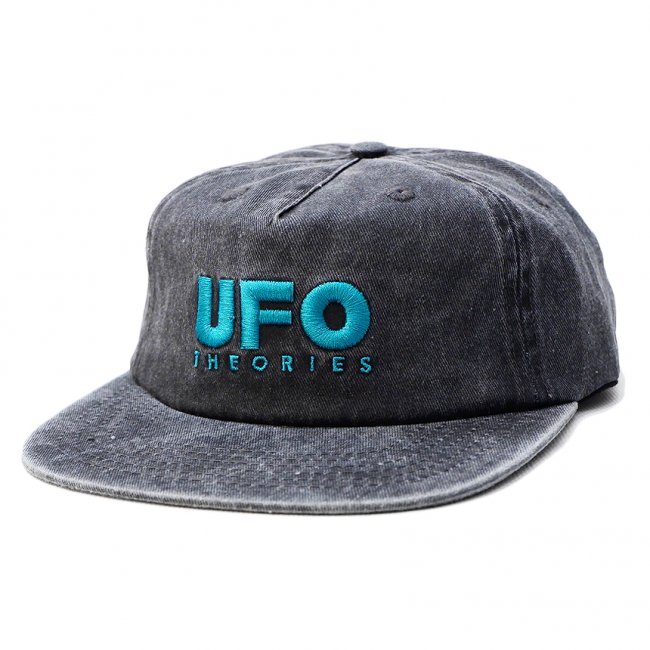 THEORIES UFO INTERNATIONAL STRAPBACK HAT / BLACK DENIM（セオリーズ 