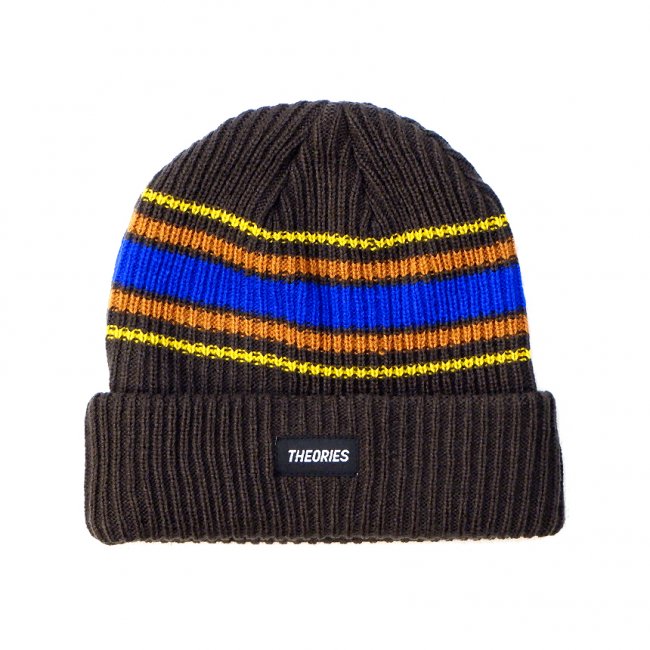 THEORIES BURST STRIPE BEANIE / VINTAGE BROWN（セオリーズ ビーニー