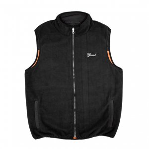 <img class='new_mark_img1' src='https://img.shop-pro.jp/img/new/icons5.gif' style='border:none;display:inline;margin:0px;padding:0px;width:auto;' />GRAND COLLECTION REVERSIBLE VEST / BLACK / RUST (グランドコレクション フリースベスト)