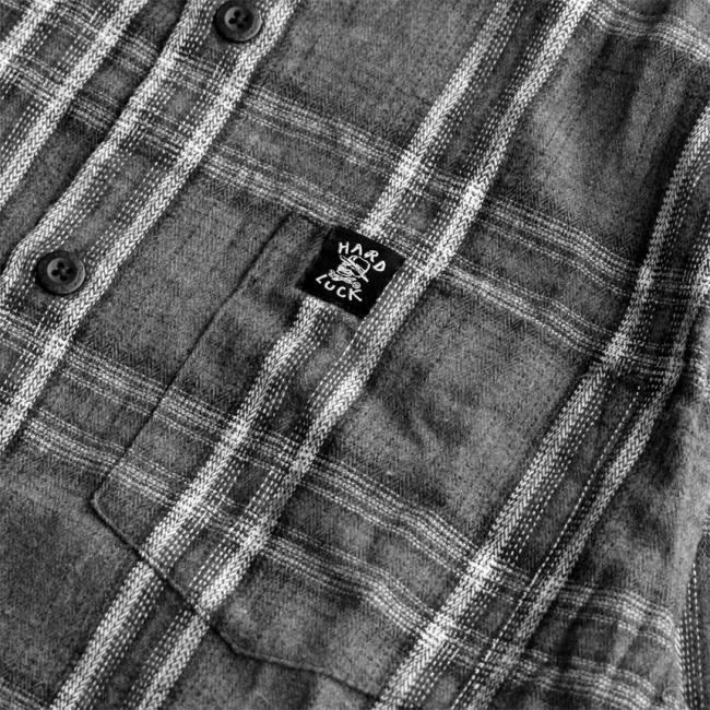 HARDLUCK DAYTON L/S FLANNEL SHIRT / GREY (ハードラック 長袖