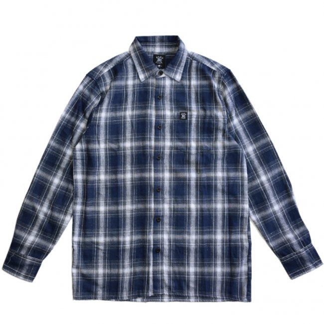 <img class='new_mark_img1' src='https://img.shop-pro.jp/img/new/icons5.gif' style='border:none;display:inline;margin:0px;padding:0px;width:auto;' />HARDLUCK REGAL BLUE L/S FLANNEL SHIRT / BLUE (ハードラック 長袖ネルシャツ)
