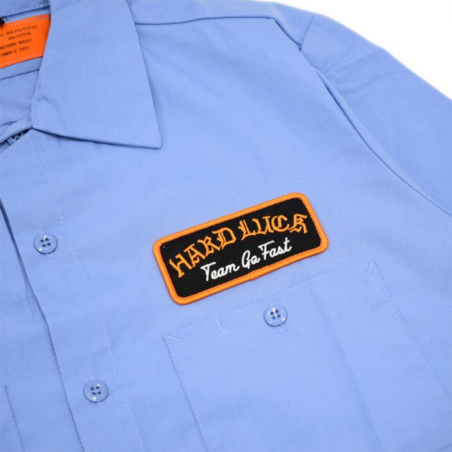 HARDLUCK POOL SERVICE L/S WORK SHIRT / BLUE (ハードラック 長袖