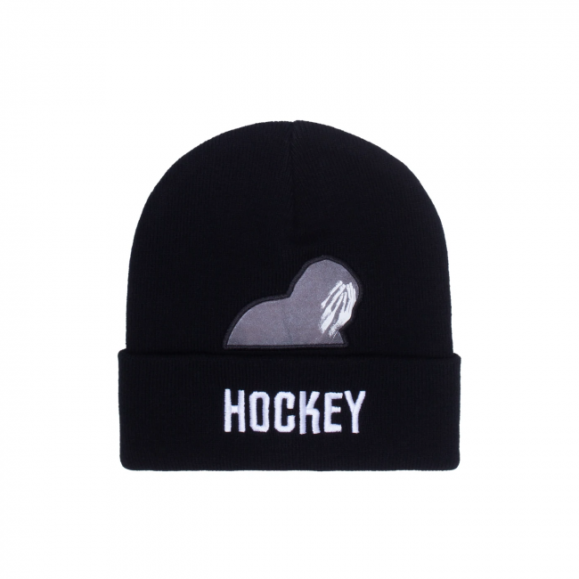 <img class='new_mark_img1' src='https://img.shop-pro.jp/img/new/icons5.gif' style='border:none;display:inline;margin:0px;padding:0px;width:auto;' />HOCKEY God Of Suffer BEANIE / BLACK (ホッキー ビーニー/ニットキャップ)