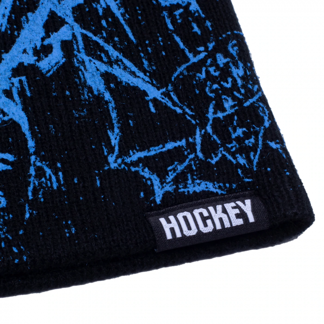 HOCKEY Desk Carve No Fold Beanie / BLACK×BLUE (ホッキー ビーニー