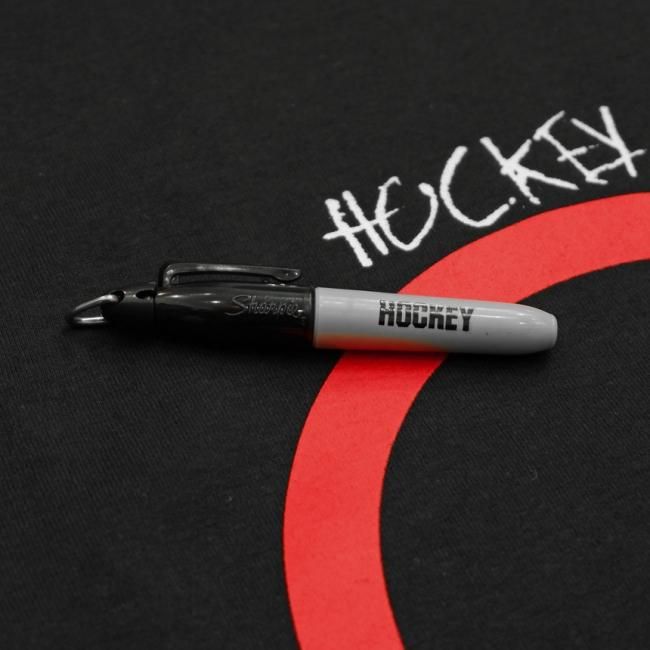 HOCKEY Cross Out L/S TEE / BLACK (ホッキー 長袖Tシャツ