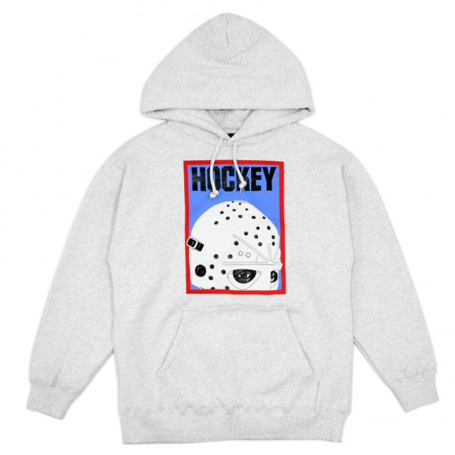 HOCKEY HALF MASK HOODIE / GREY HEATHER (ホッキー パーカー