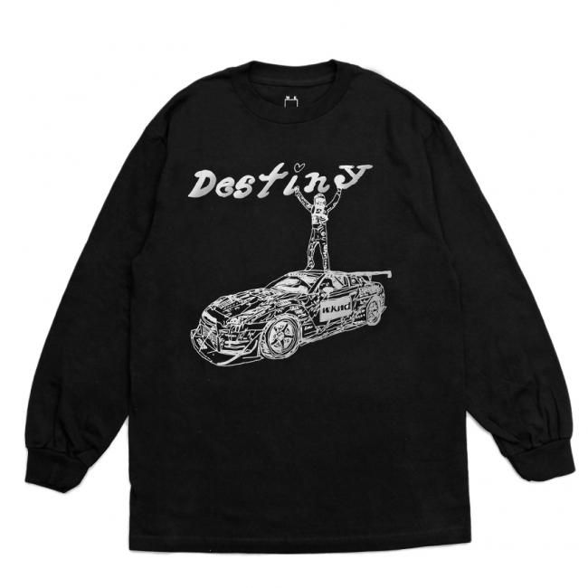 WKND DESTINY L/S TEE / METALLIC BLACK （ウィークエンド