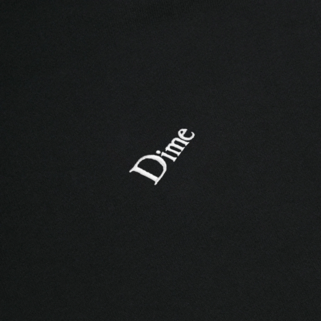 DIME CLASSIC SMALL LOGO CREWNECK / BLACK (ダイム クルーネック 