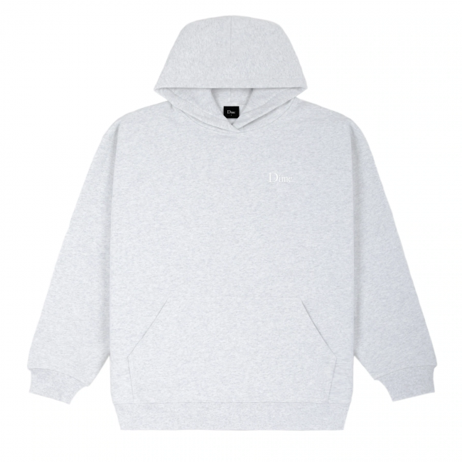 DIME CLASSIC SMALL LOGO HOODIE / ASH (ダイム パーカー / スウェット 