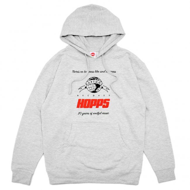 HOPPS×DAPTONE RECORDS HOODIE / HEATHER GREY (ホップス フーディー/パーカー)