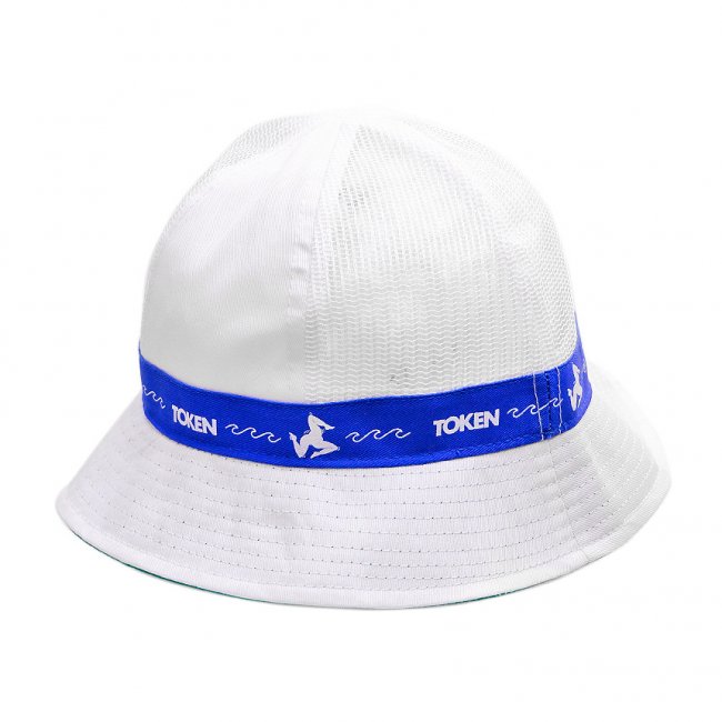 <img class='new_mark_img1' src='https://img.shop-pro.jp/img/new/icons5.gif' style='border:none;display:inline;margin:0px;padding:0px;width:auto;' />CALL ME 917 TOKEN MESH BUCKET HAT/ WHITE (コールミーナインワンセヴン ハット / バケットハット / メッシュハット )