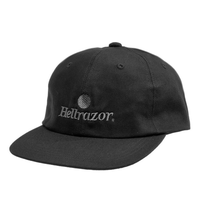 HELLRAZOR TRADEMARK LOGO 6PANEL CAP / BLACK (ヘルレイザー 6パネル