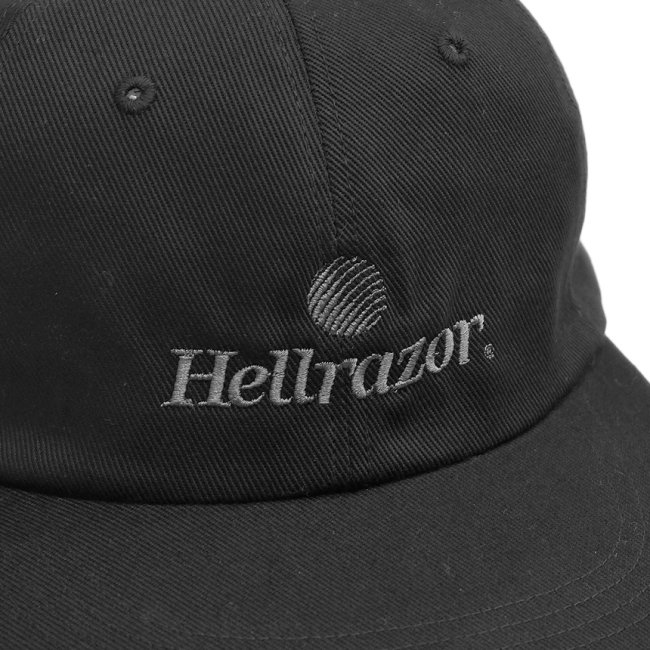 HELLRAZOR TRADEMARK LOGO 6PANEL CAP / BLACK (ヘルレイザー 6パネルキャップ）