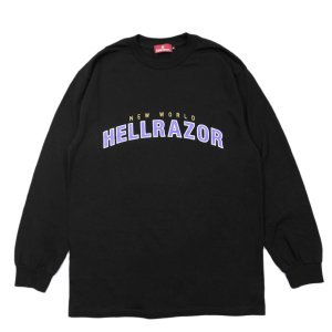 <img class='new_mark_img1' src='https://img.shop-pro.jp/img/new/icons5.gif' style='border:none;display:inline;margin:0px;padding:0px;width:auto;' />HELLRAZOR ARCH LOGO L/S TEE / BLACK (ヘルレイザー ロングスリーブTシャツ)