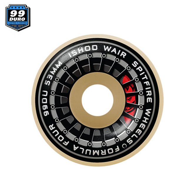 SPITFIRE FORMURA FOUR CLASSIC ISHOD WAIR BURNOUT WHEEL 【99DU/53mm 