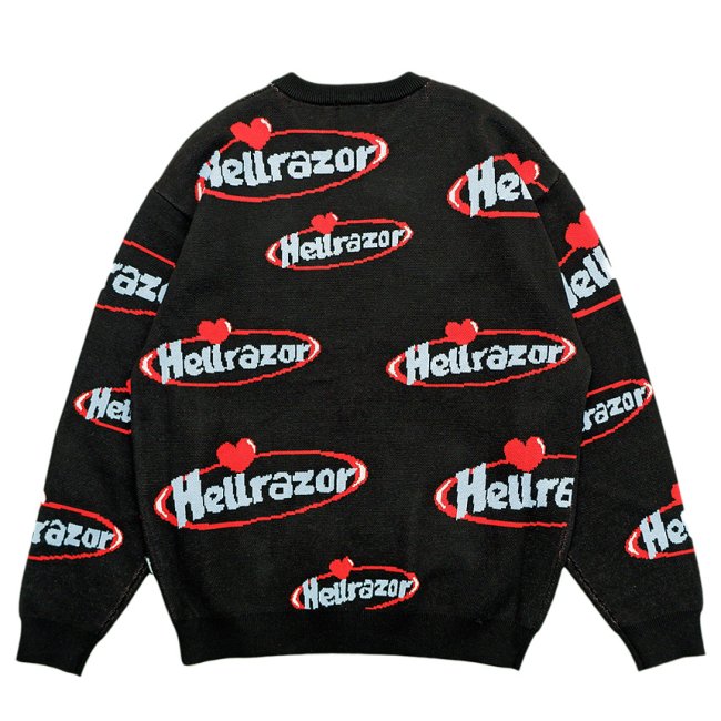 HELLRAZOR SWEETNESS KNIT SWEATER / BLACK (ヘルレイザー