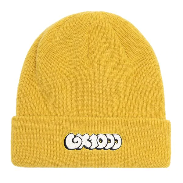 <img class='new_mark_img1' src='https://img.shop-pro.jp/img/new/icons5.gif' style='border:none;display:inline;margin:0px;padding:0px;width:auto;' />GX1000 BUBBLE BEANIE / MUSTARD (ジーエックスセン ビーニー / ニットキャップ)