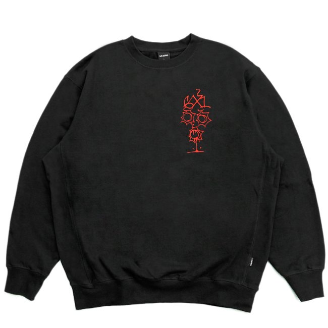 GX1000 BULLET CREW NECK SWEAT / BLACK (ジーエックスセン クルー 