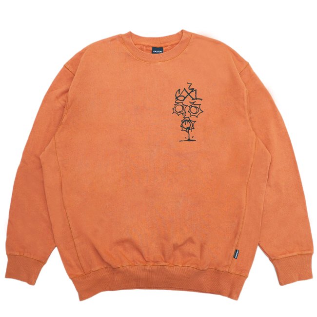 <img class='new_mark_img1' src='https://img.shop-pro.jp/img/new/icons5.gif' style='border:none;display:inline;margin:0px;padding:0px;width:auto;' />GX1000 BULLET CREW NECK SWEAT / RUST (ジーエックスセン クルーネックスウェット)
