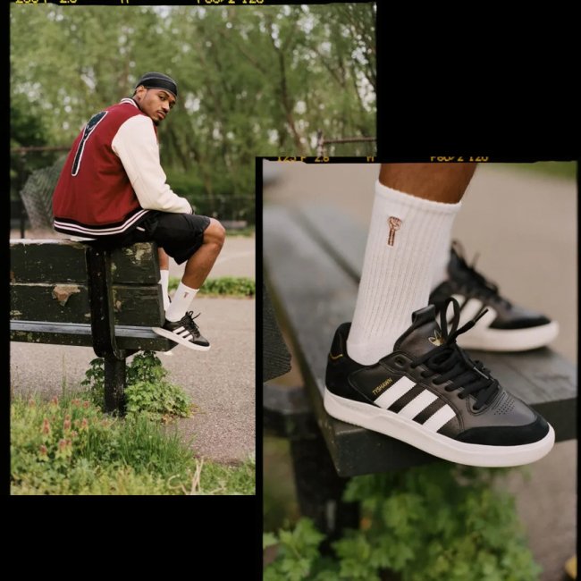 ADIDAS SKATEBOARDING TYSHAWN LOW / BLACK / WHITE (アディダス