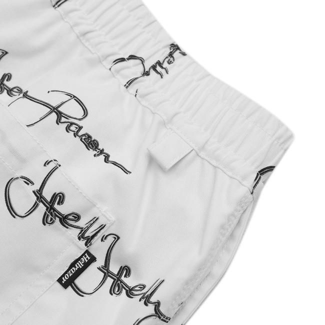 HELLRAZOR METAL SCRIPT SHORTS / WHITE (ヘルレイザー ショート