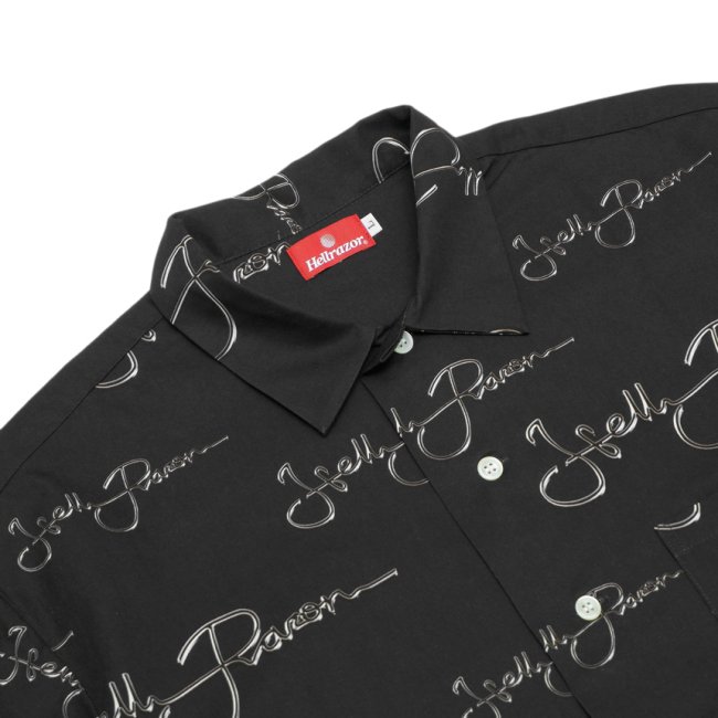 HELLRAZOR METAL SCRIPT LOGO BUTTON SHIRT / BLACK (ヘルレイザー ...