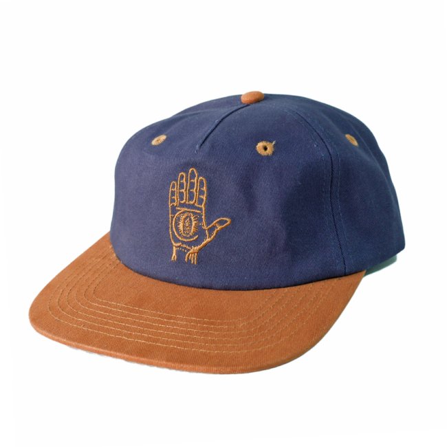 <img class='new_mark_img1' src='https://img.shop-pro.jp/img/new/icons5.gif' style='border:none;display:inline;margin:0px;padding:0px;width:auto;' />THEORIES HAND OF THEORIES SNAPBACK CAP / NAVY/AUBURN（セオリーズ  スナップバックキャップ/5パネルキャップ）