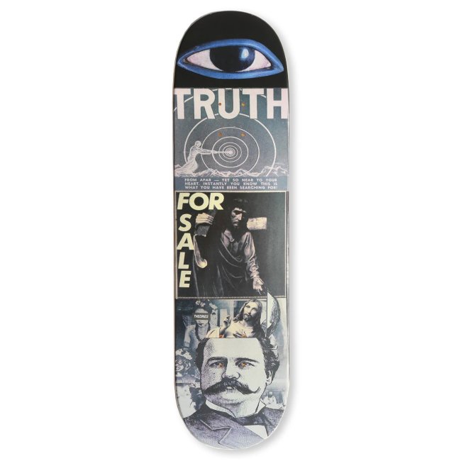 <img class='new_mark_img1' src='https://img.shop-pro.jp/img/new/icons5.gif' style='border:none;display:inline;margin:0px;padding:0px;width:auto;' />THEORIES TRUTH FOR SALE SKATEBOARD DECK / 8.25