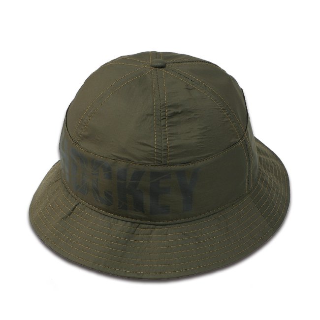 <img class='new_mark_img1' src='https://img.shop-pro.jp/img/new/icons5.gif' style='border:none;display:inline;margin:0px;padding:0px;width:auto;' />HOCKEY CRINKLE BELL BUCKET HAT / ARMY x BLACK (ホッキー バケットハット)