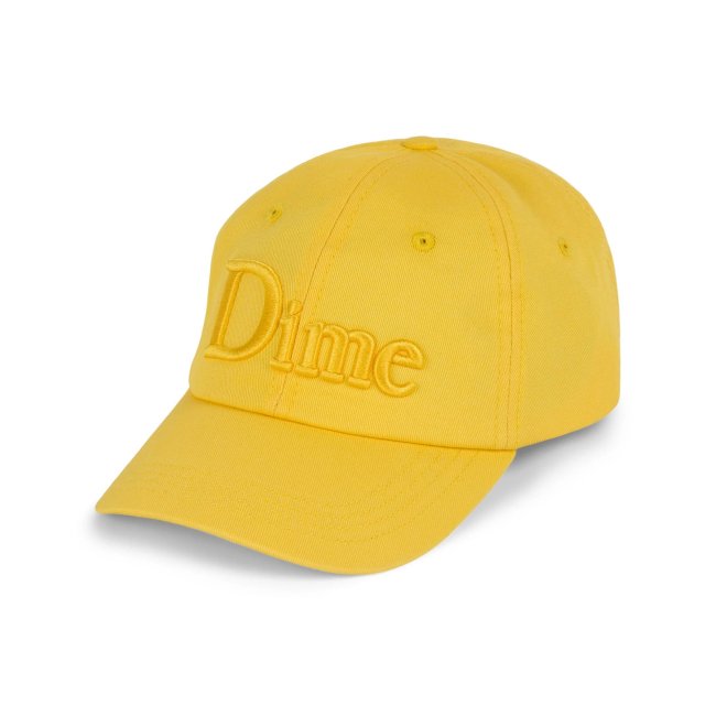 Dime Classic Tonal Logo Cap / Yellow (ダイム キャップ / 6パネルキャップ) - HORRIBLE'S  PROJECT｜HORRIBLE'S｜SAYHELLO | HELLRAZOR | Dime MTL | QUASI | HOTEL BLUE | 