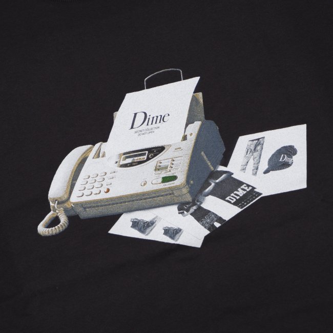 Dime Fax T-shirt / Black (ダイム Tシャツ / 半袖) - HORRIBLE'S 