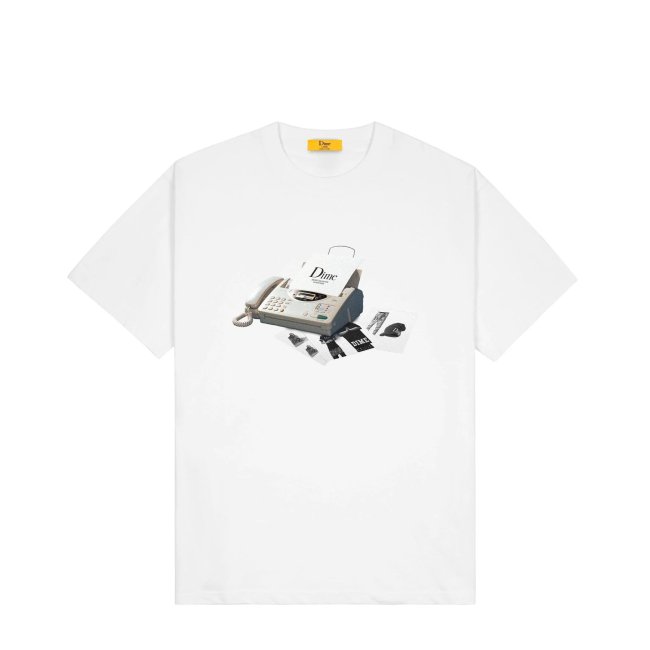 Dime Fax T-shirt / White (ダイム Tシャツ / 半袖) - HORRIBLE'S 