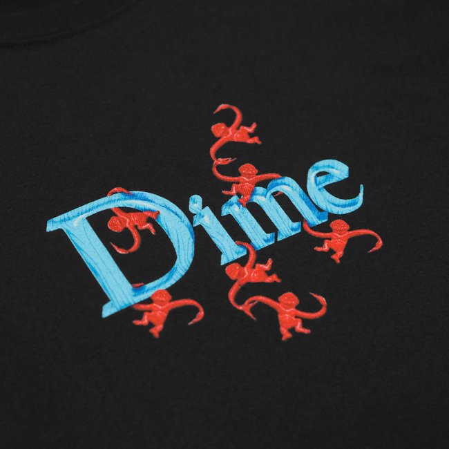 Dime Classic Monke T-shirt / Black (ダイム Tシャツ / 半袖