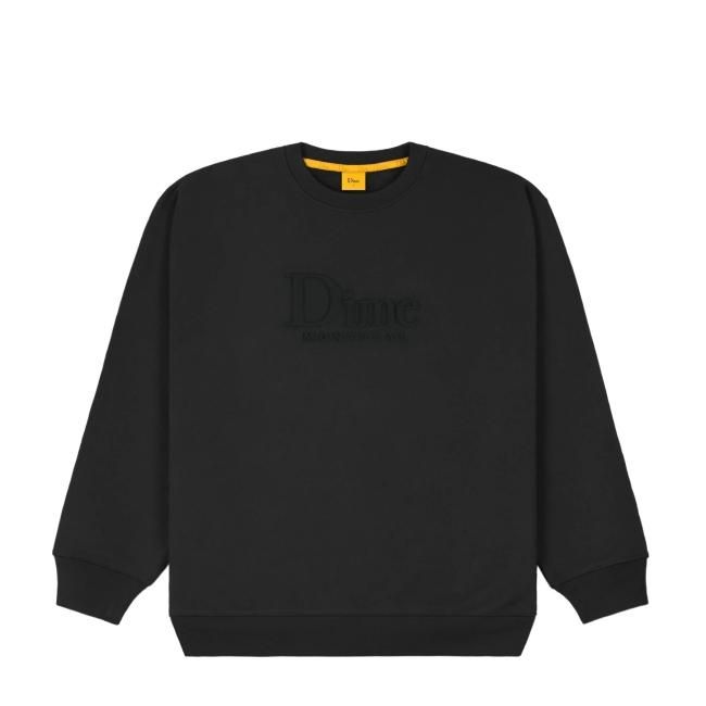 Dime Classic Embossed Crewneck/ Black (ダイム クルーネック